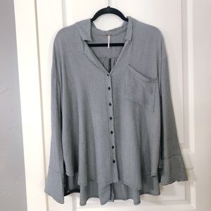 Free People Relaxed Blue Tunic (S/P)